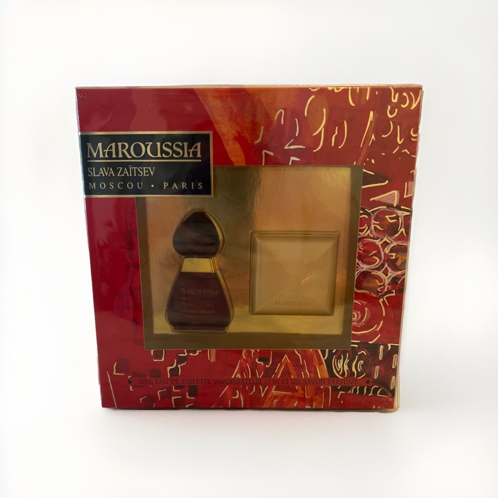 Vintage 1990s Maroussia Eau De Toilette Slava Zaitsev Mini Travel 15 ML And Soap